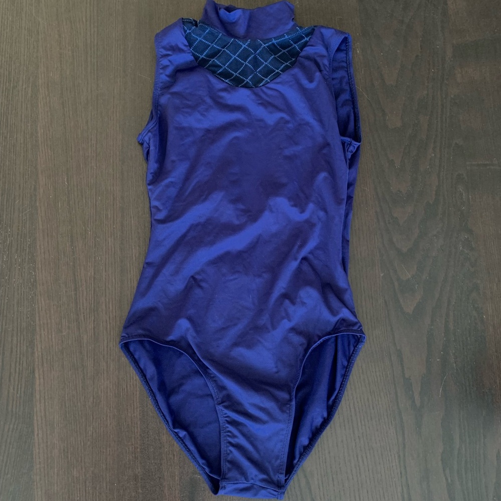 Sansha Size 4/Small Navy Halter Leotard